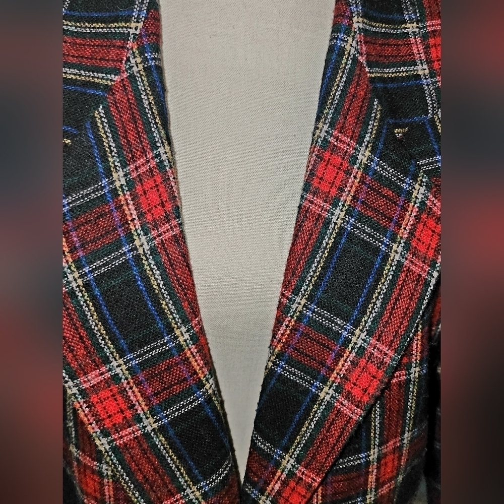 NORTON MCNAUGHTON VINTAGE WOOL BLEND BLAZER - Picture 4 of 6